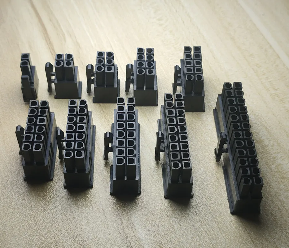 200PCS 5557 4.2mm 2P 4P 6P 8P 10P 12P 14P 16P 18P 20P 24P white/black male plug shell for car computer connectors Housing