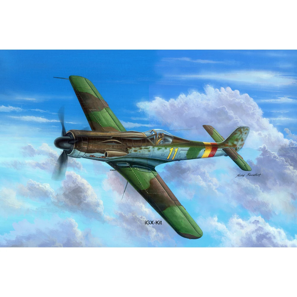 HobbyBoss 81704 1/48 Scale Ta-152 Ta152 Ta152C Ta152C-11  Fighter Plane interceptor Airplane Plastic Assembly Model Building Kit