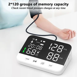 Electronic Tensiometer Smart Blood Pressure Monitor Arm Cuff Tonometer Digital Sphygmomanometer Electronic  Medical BP Monitors