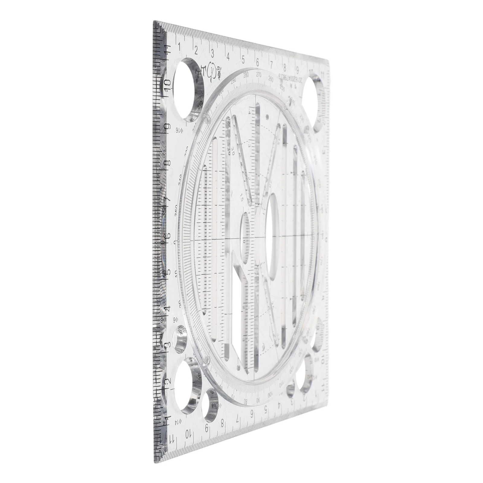 

Drawing Ruler Angle Measuring Template Precision Transparent Plastic Architecture Supplies