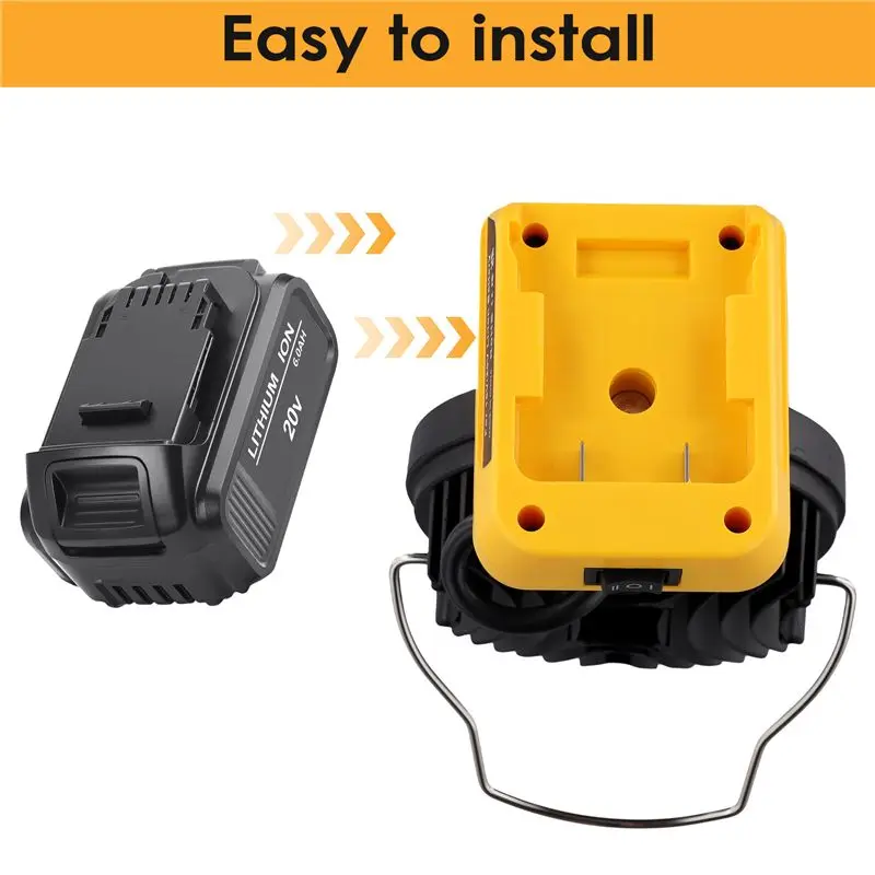 AEE4-For 18V 20V Battery 4Inch 18W Work LED Light 6500K LED Outdoor Engineering Light