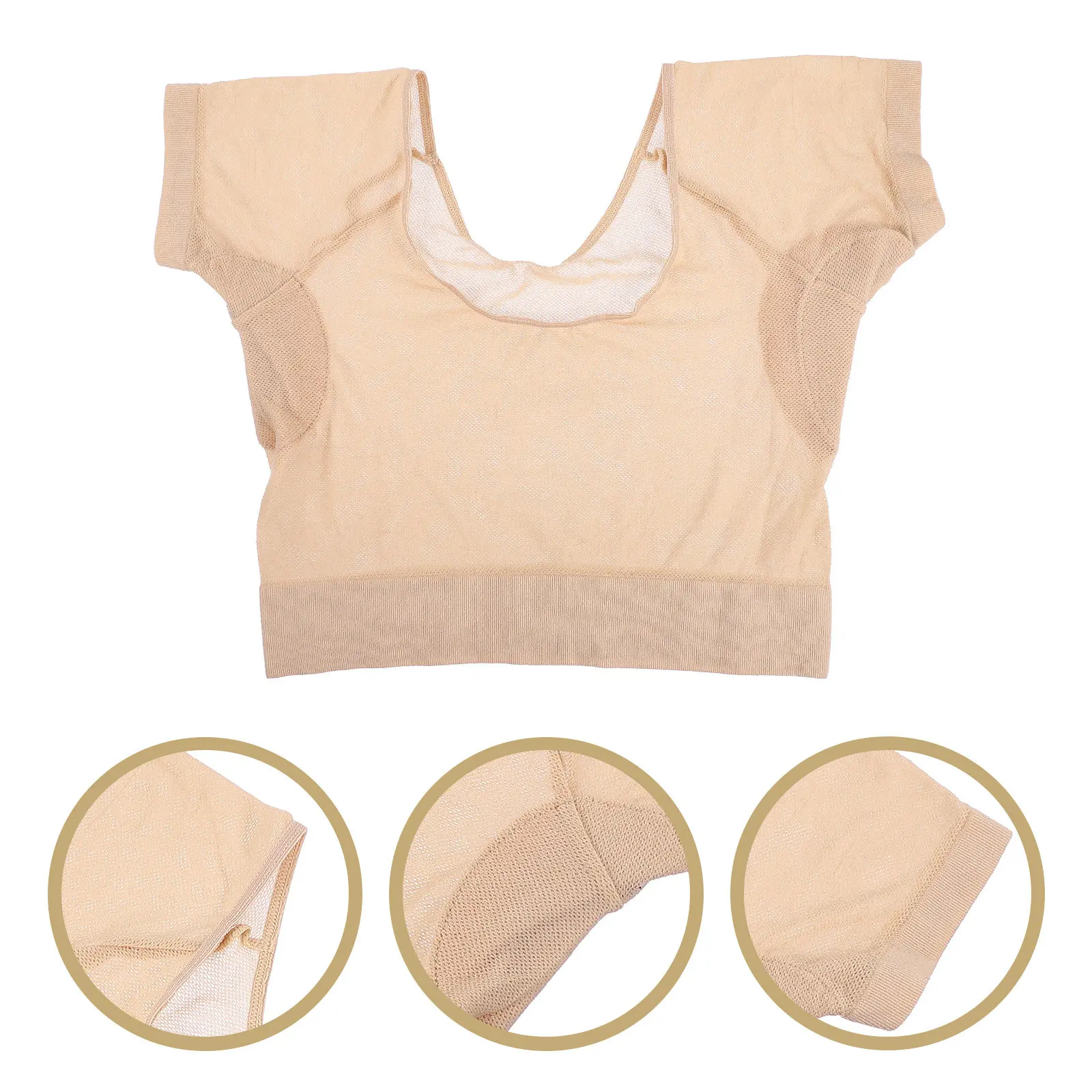 

Женский дышащий жилет с вкладышами от пота для подмышек, многоразовый, для занятий спортом, бега, летних активностей на открытом воздухе, комфортный