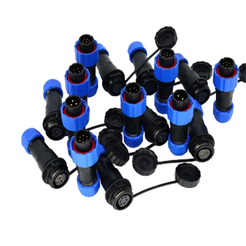 Waterproof Connector SP1610 IP68 Cable Connector Plug & Socket Male and Female SP16 2Pin 3Pin 4Pin 5Pin 6Pin 7Pin 9Pin