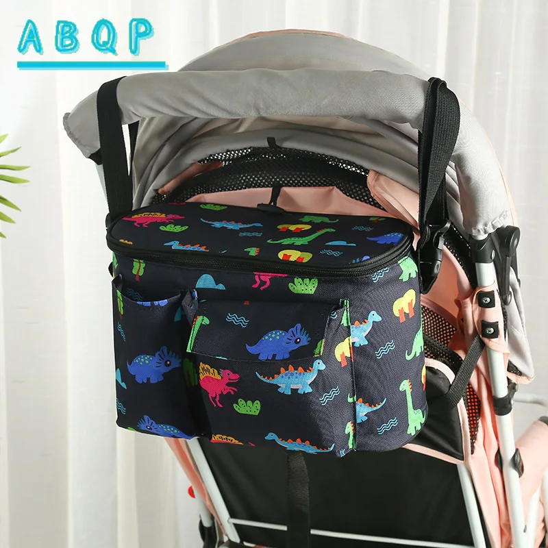 

Baby Stroller Hanging Bag Cartoon Fashion Lightweight Baby Bag Large Capacity Multi-function Portable Baby Stroller Storage Bag