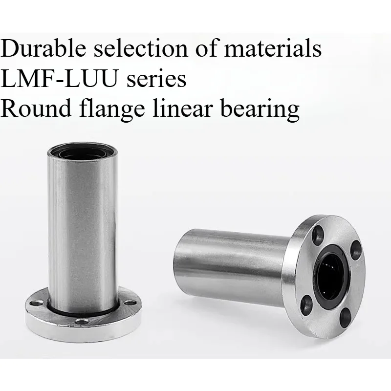 1PC extended round flange linear bearing LMF6 8 10 12 13 16 20 25 30 35 40 50 60LUU