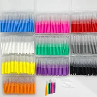 2026 nuevo 140 unids/caja cepillo Interdental tipo I 0,6-1,5 Mm limpieza entre los dientes cuidado bucal ortodoncia forma de I hilo dental
