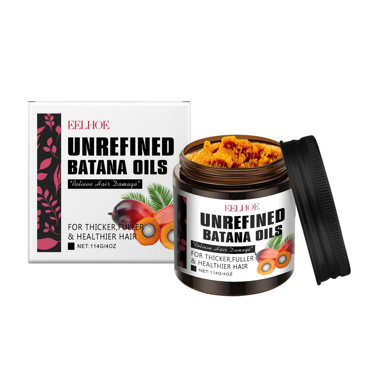 Batana Oil Hair Mask Deep Nourishing Hair Growth Anti Hair Break Repair Split Ends Hair Treatment Shiny Hair Conditioner 144g