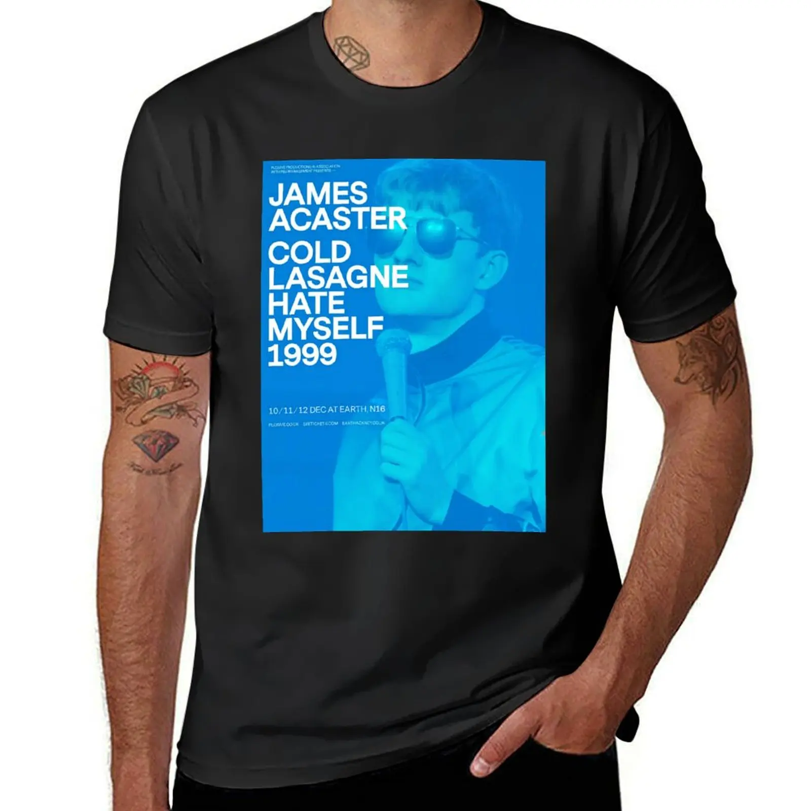 James Acaster Cold Lasagna Tour Poster Remake T-Shirt cute tops boys animal print mens white t shirts