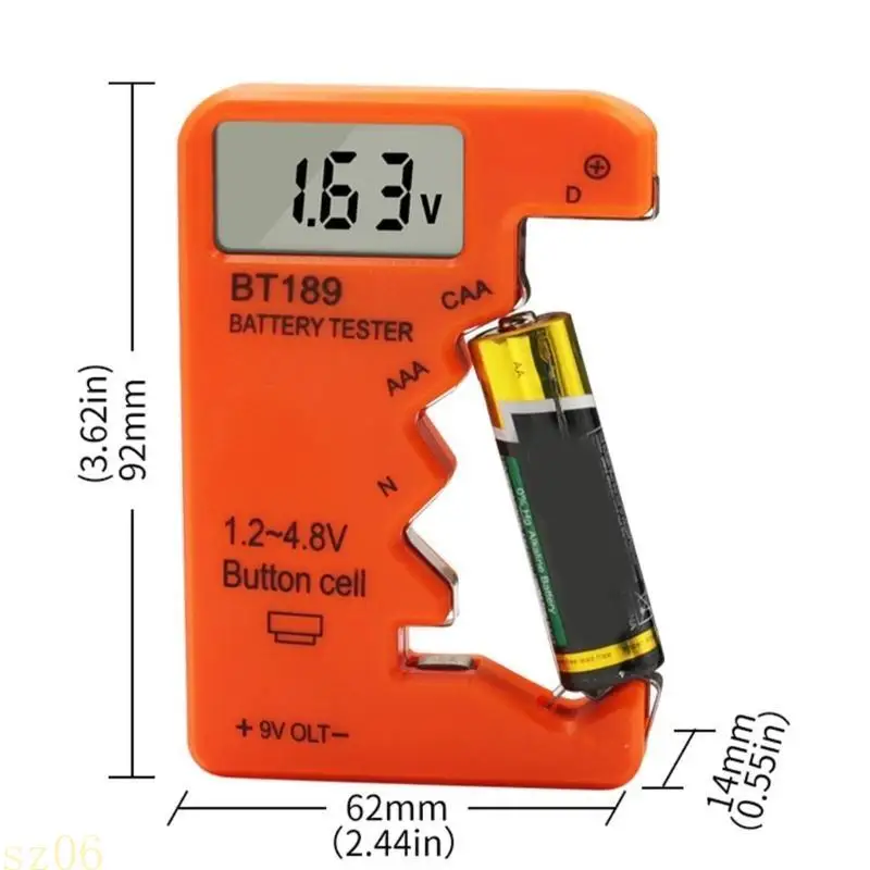 

Q2Q4 Small Battery Checker Efficient Battery Tester Battery Meter Essential Tool for Regular Battery Health Monitoring