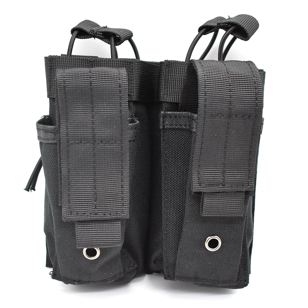 

Tactical Mag Pouch Open Top Double Magazine Pouch Holder Carrier for M4 M16 AK AR Glock M1911 92F 9mm Airsoft MOLLE Mag Pouch