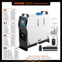 VEVOR Diesel Air Heater 8KW All In one One Air Outlet 8KW Diesel Heater 12V Fast Heating Diesel Parking Heater Red LCD Switch