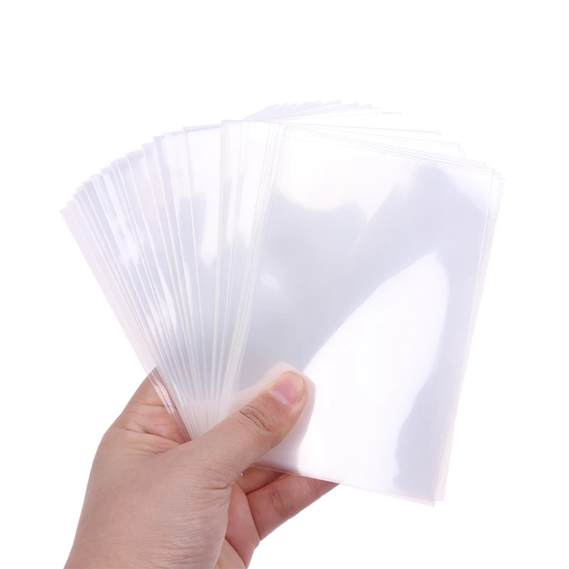 50Pcs Korea Card Sleeves Clear Acid Free-No CPP Hard 80x120mm Photocard Holographic Protector Film Album Binder