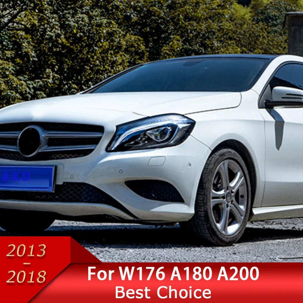 Car Lights for W176 2013-2018 A Class A45 A180 A200 LED Headlight Upgrade High Configure Bifocal Lens AMG Design Accessories