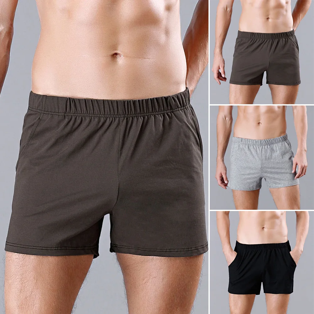 メンズパンティーファッション夏のパジャマ通気性睡眠カジュアルパンツ綿の下着通気性ボクサーパンツトランクスパンツ