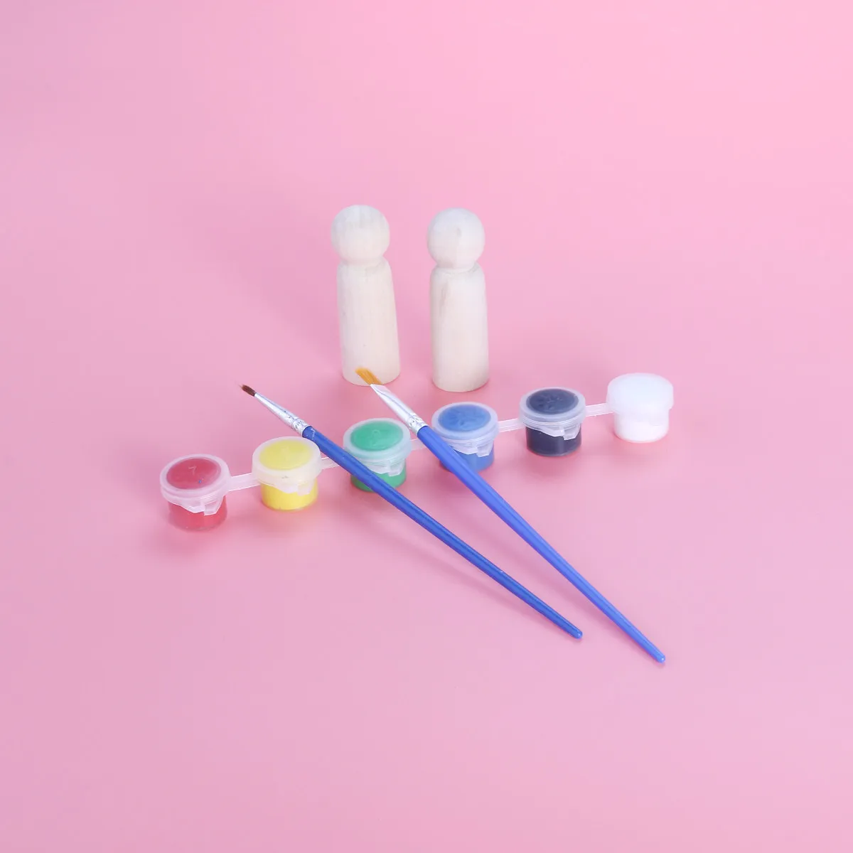 10Pcs Wooden Wedding Return Gifts DIY Plain Blank Pegs Personalized Cake Topper Christmas Birthday Party Decoration Unfinished