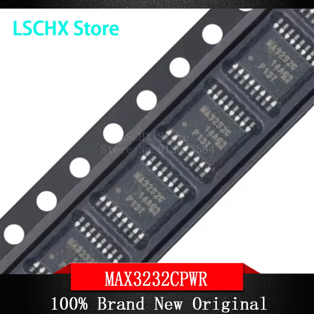 10pcs MAX3232CPWR MAX3232CPWRE4 TSSOP-16 RS-232 line driver/receiver chip