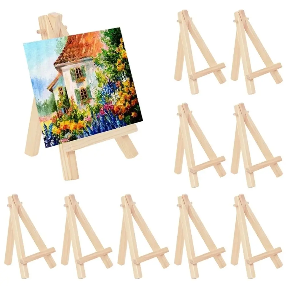 

Wood Mini Easel Frame Triangle Wedding Table Card Stand Display Holder Children Painting Craft Artist Supplies