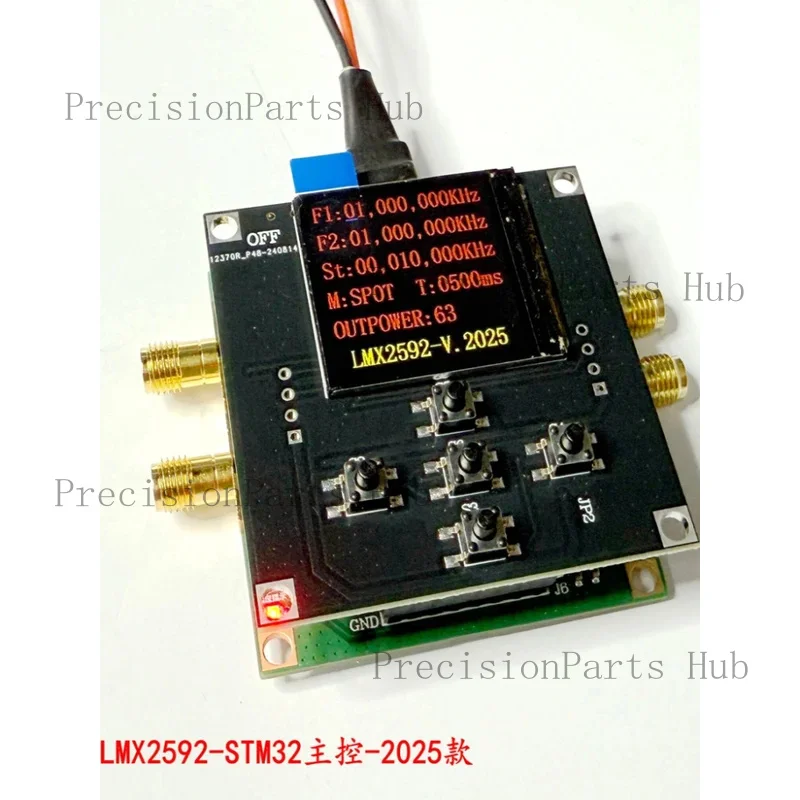 LMX2592 Frequency Source Module Phase Lock Loop Low Noise 10GHz Broadband Output Supports TFT Master Control