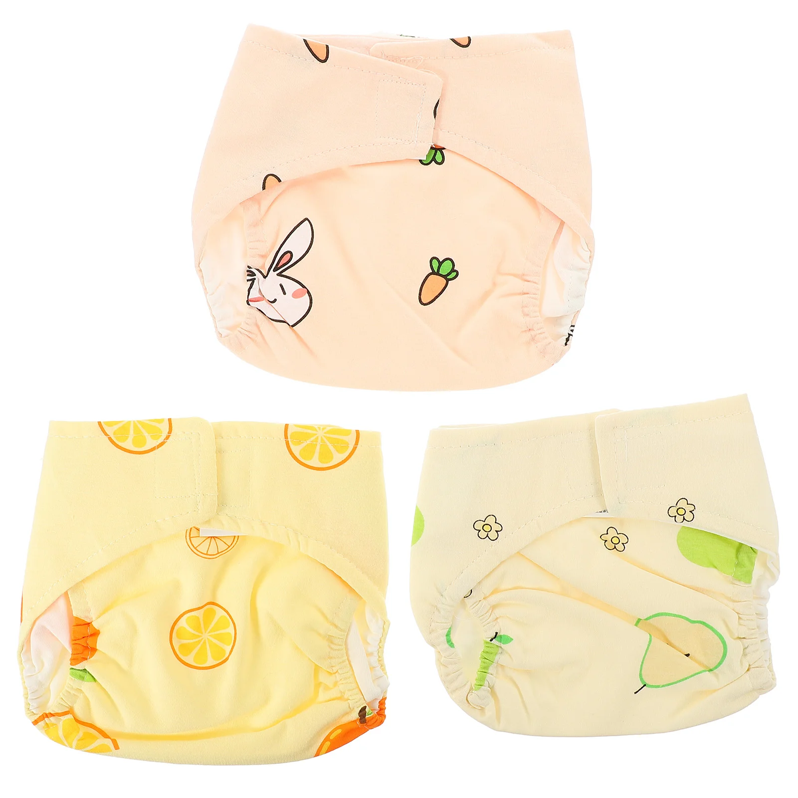 

3 Pcs Paper Diapers Cloth for Baby Cotton Training Pants Washable Infants Children Panties Size