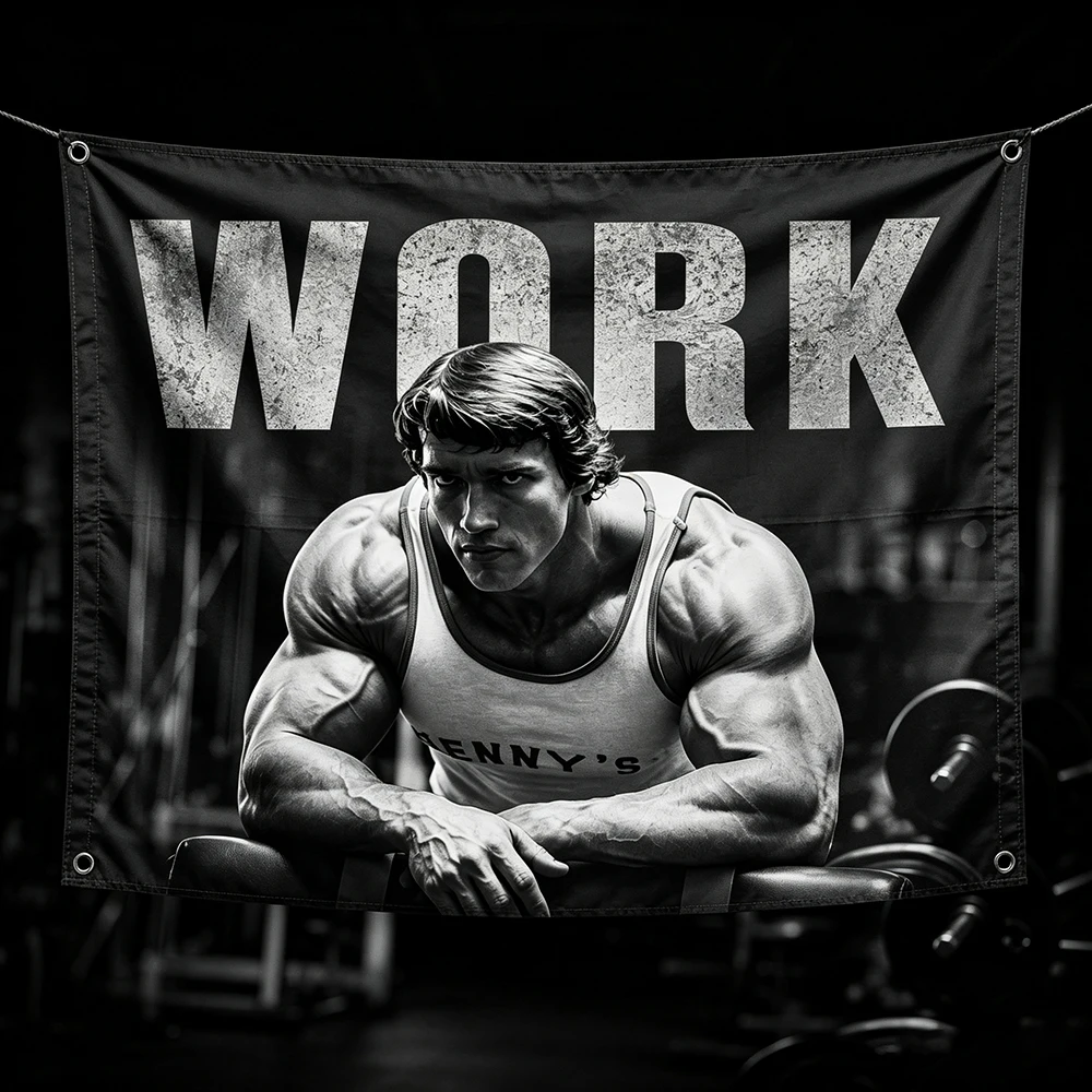 3x5 Ft Bodybuilding Gym Flag Polyester Printing Tapestry Banner For Garage Wall Out Door Decoration With Grommets