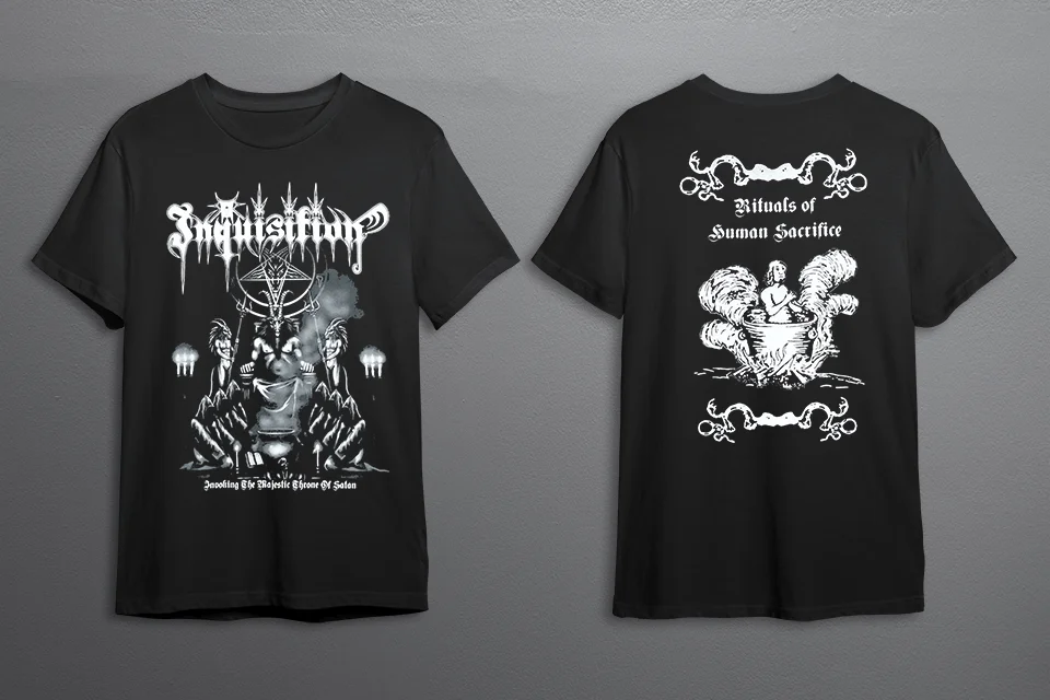 Inquisition Invoking The Majestic Throne Of Satan T-Shirt S M L XL 2XL 3XL