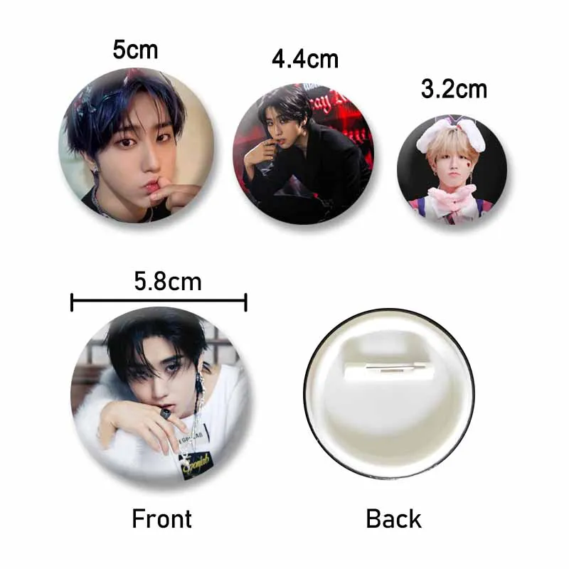 Pop Idol Han Ji-sung Badge Tinplate Soft Button Pins Funny Singer Brooches for Bag Clothing Collar Accessories Fans Jewelry Gift