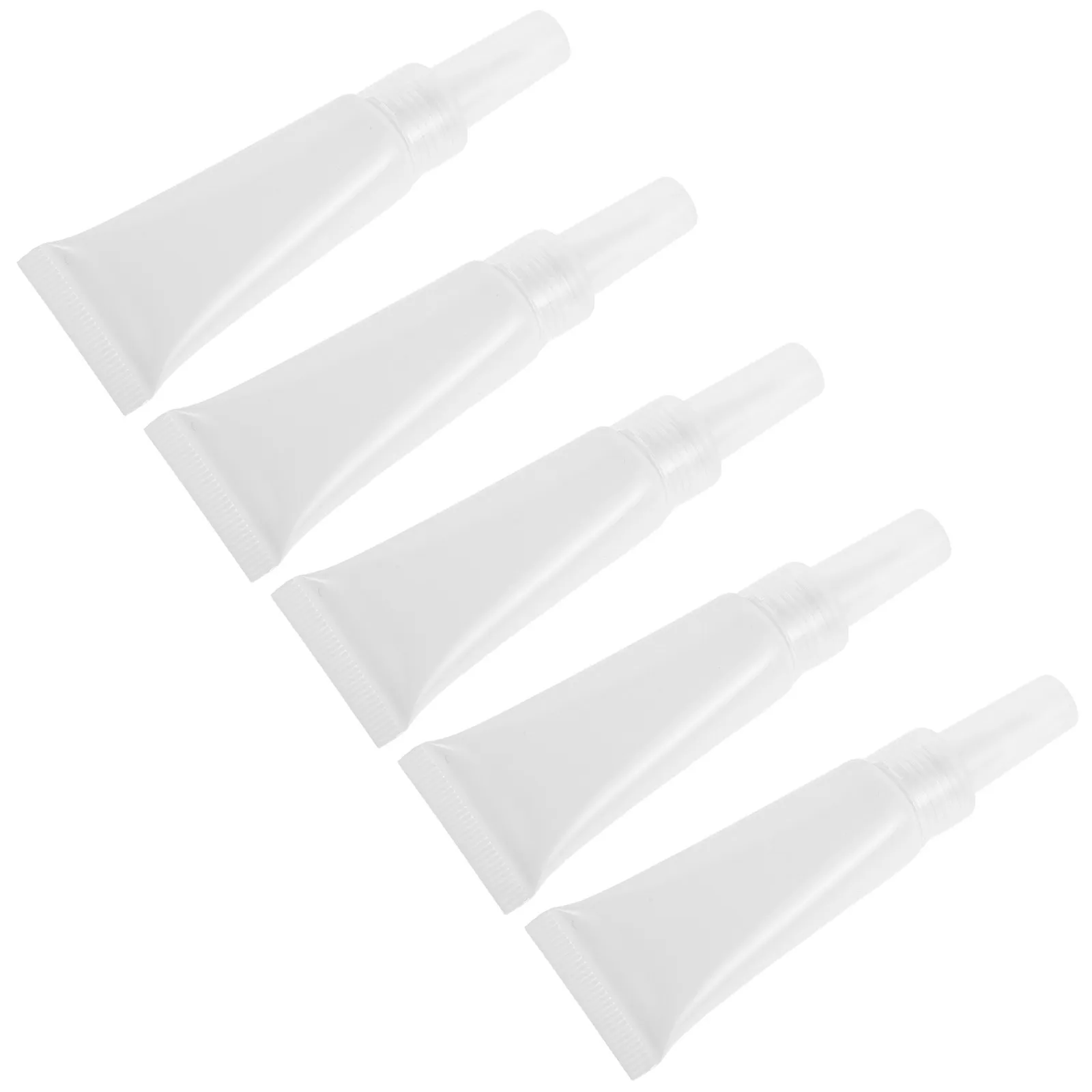 

5Pcs Lip Gloss Packaging Empty Soft Refillable Squeeze Tubes 10Ml Reusable DIY Containers Portable Travel Mini Lip Balm