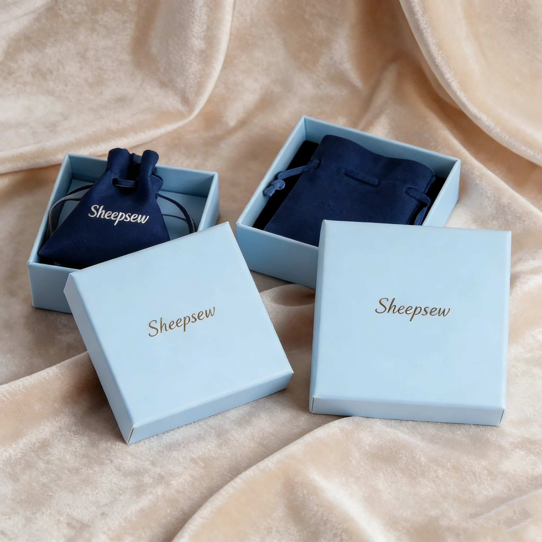 50pcs Custom Jewelry Paper Box Personalized Logo Small Jewelry Packaging Box Wholesale Lid & Base Cardboard Box