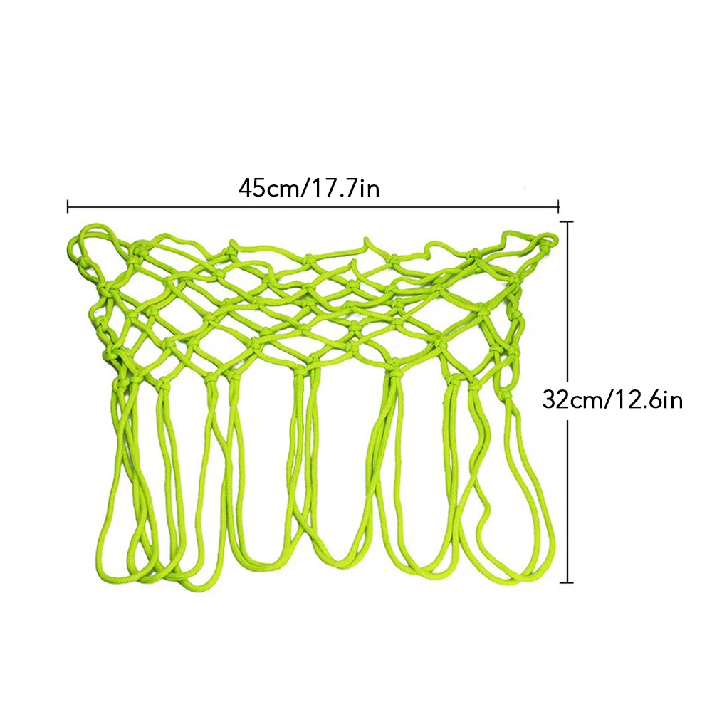 ضوء الليل كرة السلة صافي النايلون متوهجة كرة السلة هوب ريم صافي 12 حلقة حجم قياسي متوهجة كرة السلة صافي الشمس بالطاقة