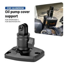 For Harley Sportster S 1250 RH1250 Nightster 975 Motorcycle Fluid Reservoir Cap Camera Bracket Front Brake Master Cylinder