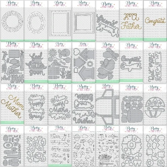 Big Sale $1 Super Deals Square Frame 2025 New Dies Stamps Scrapbook Diary Decoration Embossing Template Diy Greeting Card