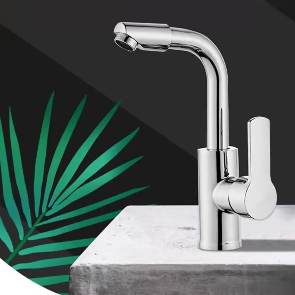 

360 ° Поворотный смеситель для раковины, универсальный для кухни и ванной, с подачей горячей и холодной воды