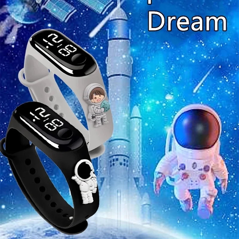 2024 New Waterproof Children Smart Watches LED Touch Kids Digital Electronic Watch for Boys Girls Outdoor Sports Bracelet Clock