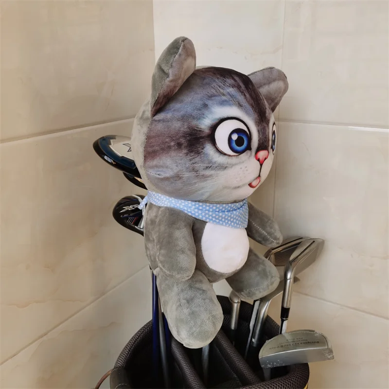 Traveling Cat golf wood headcovergreat plush 460cc driver fairway wood head cover Drop shipping