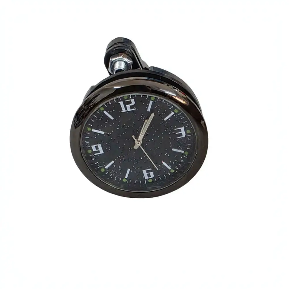 Waterproof Motorcycle Handlebar Clock Round Metal Watch Universal For Motorbike Scooter Electric Vehicle Riding Timer