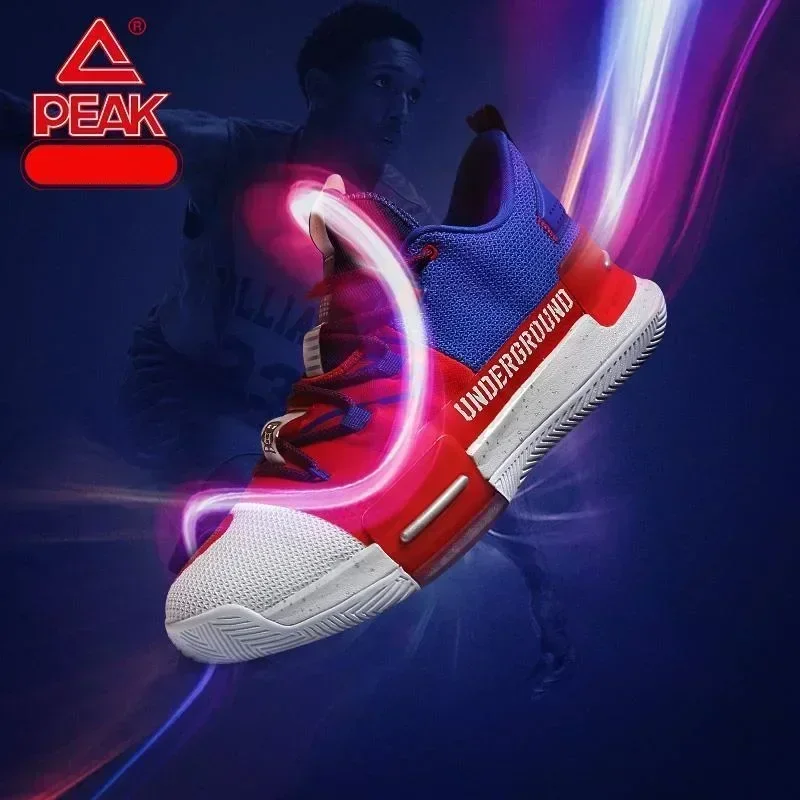 Peak TAICHI Colore abbinato Peak Scarpe da ginnastica da basket da uomo Traspiranti Ammortizzanti Scarpe sportive resistenti all\'usura per uomo 2024