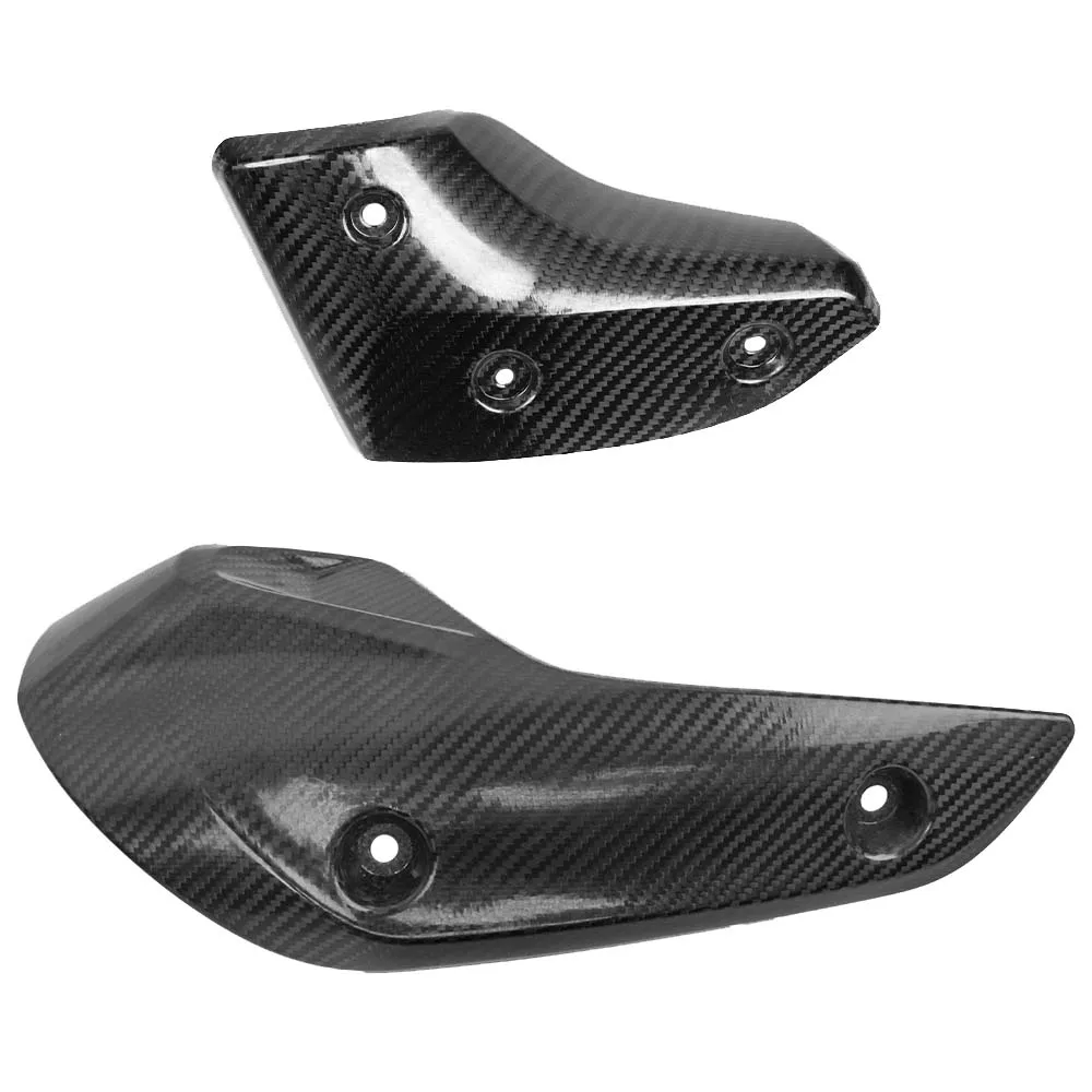 T-MAX530 Motorcycle Exhaust System Link Pipe Carbon Fiber Heat Shield Cover Guard Anti-Scalding Shell For Yamaha TMAX530 TMAX560 view 3