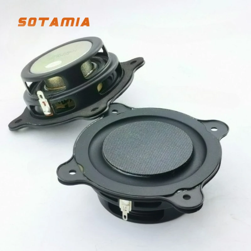 SOTAMIA-Subwoofer de 3 pulgadas, 2 uds., 8 Ohm, 30W, bobina de voz grande, altavoz de estantería de escritorio, sonido, música, cine en casa para JBL Harman