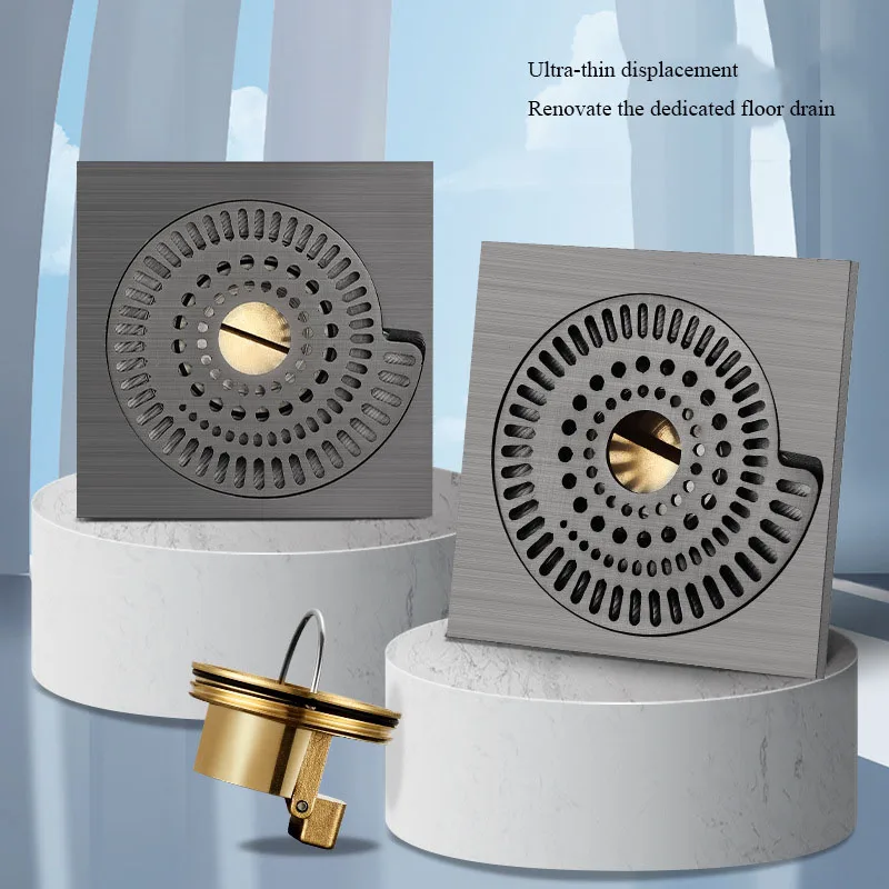 

Ультратонкий спиральный слив для пола, бытовой, защита от насекомых, дренажная крышка с защитой от запаха, кухня, ванная комната, канализационная труба, слив для пола