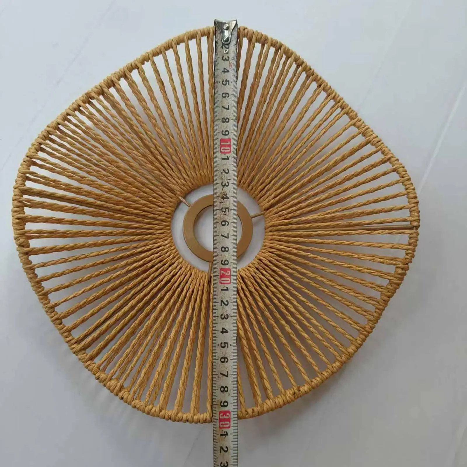 Decorative Woven Rope Lamp Shade Rustic Pendant Light Lampshade for Table Desk Bedside Lamp Hotel Dining Room