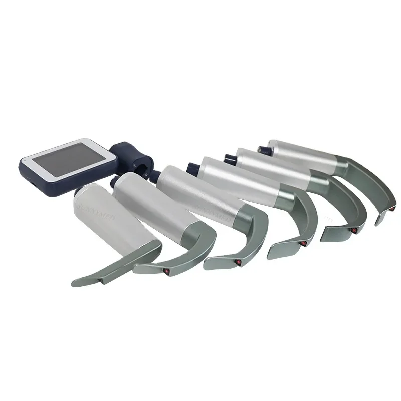 

Portable Flexible Video Laryngoscope with Reusable Blades (MIL0/MIL1/MAC1/2/3/4 D-blade ) for anes thesia Intubation Laryngoscop