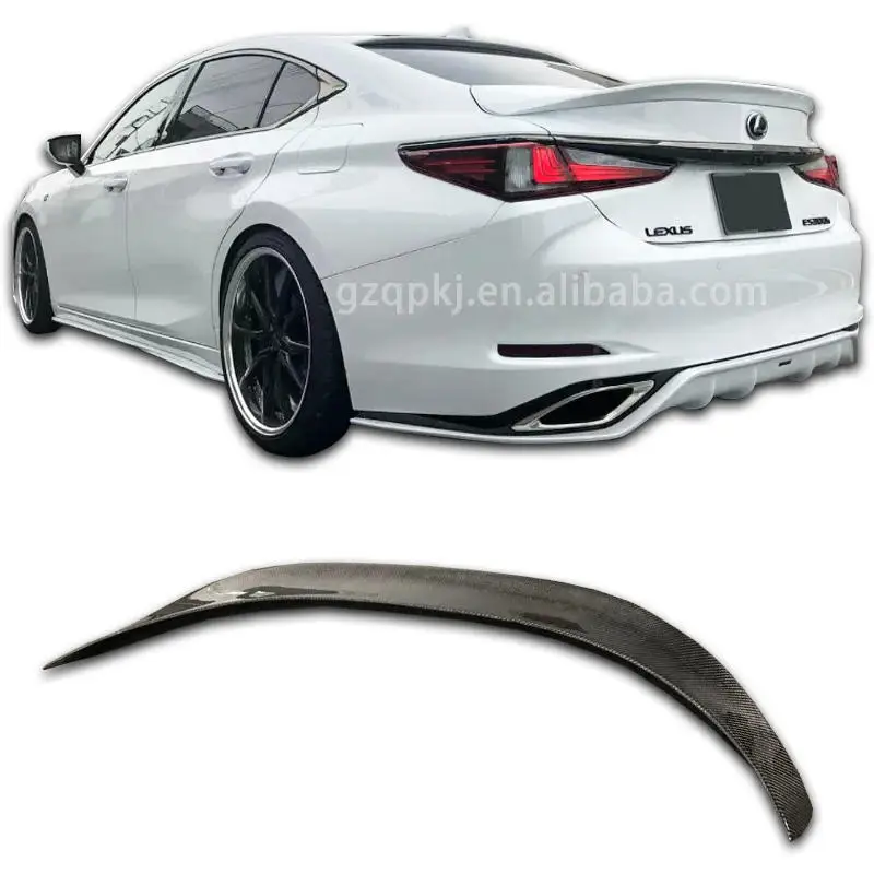 

Carbon fiber rear spoiler suitable for Lexus ES200/260/300h tail box cover 2018-2023