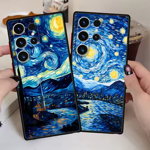 Van Gogh Case for Samsung Galaxy S21 S22 Plus S9 S24 FE S10 S23 Ultra S25 Edge S20 Back Phone Cover