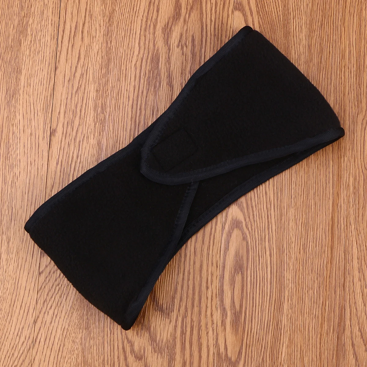 

Winter Double-Layer Fleece Black Headband Warm Ear Cover Elastic Hairband for Running Hiking Skiing Cycling Sports Wrap Sweat