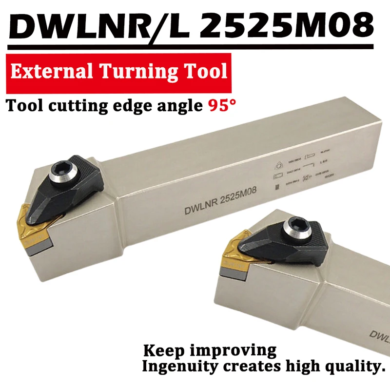 1PCS High Quality Lathe Cutter DWLNR2525M08 DWLNL2525M08 External Turning Tool Holder DWLNR DWLNL CNC Lathe Tools