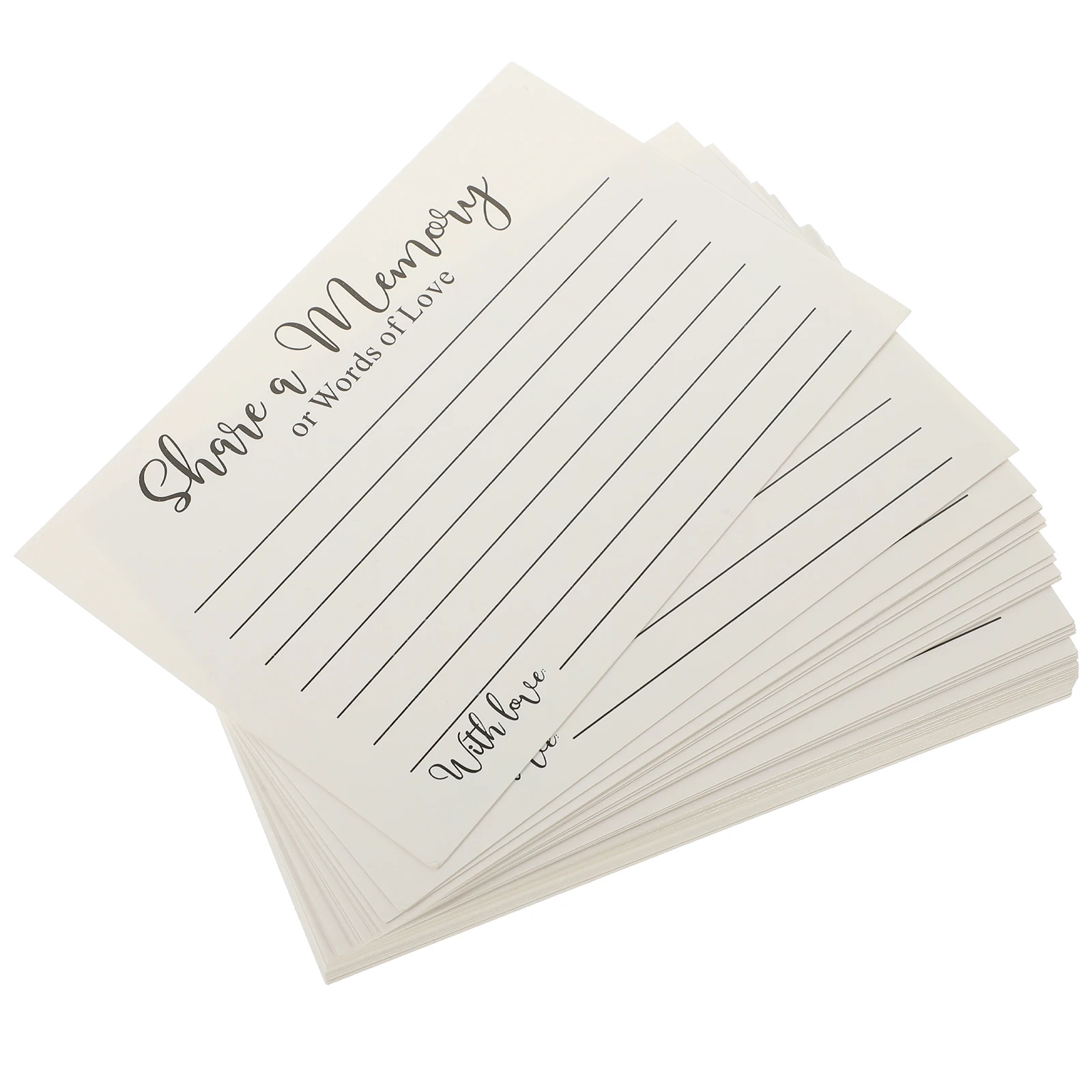 

50 Sheets Envelope Cards Thick Material Funeral Birthday Memo Writing Memory Gift Cards Multi Use Celebration Accessory Share A