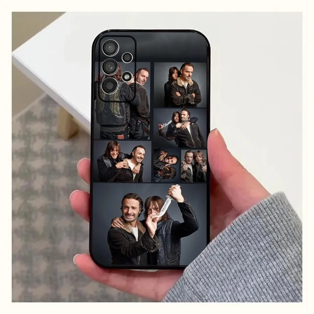 R-Rick Grimes und Darryl D-Dixon Handy hülle für Samsung Galaxy A13,A21s,A22,A31,A32,A52,A53,A71,A80,A91 Soft Black Cover