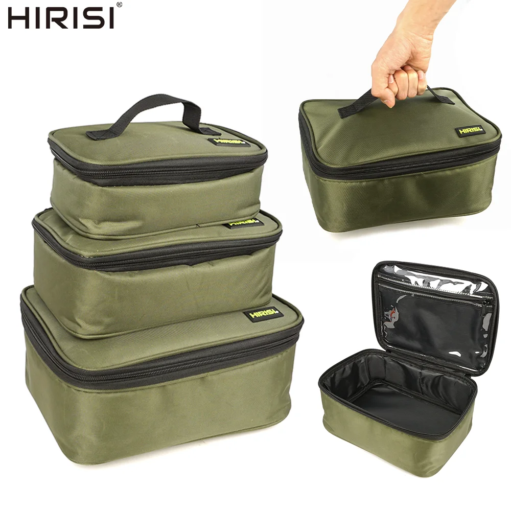 Hirisi الكارب حقيبة الصيد دائم بولي كلوريد الفينيل أكسفورد النسيج مقاوم للماء سعة كبيرة متعددة جيب بكرة السمك إغراء تخزين معالجة الملحقات #1