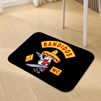Bandidos MC Worlwide Doormat Living Room Carpet Entrance Bathroom Floor Mat  Door Rug Home Decoration 081