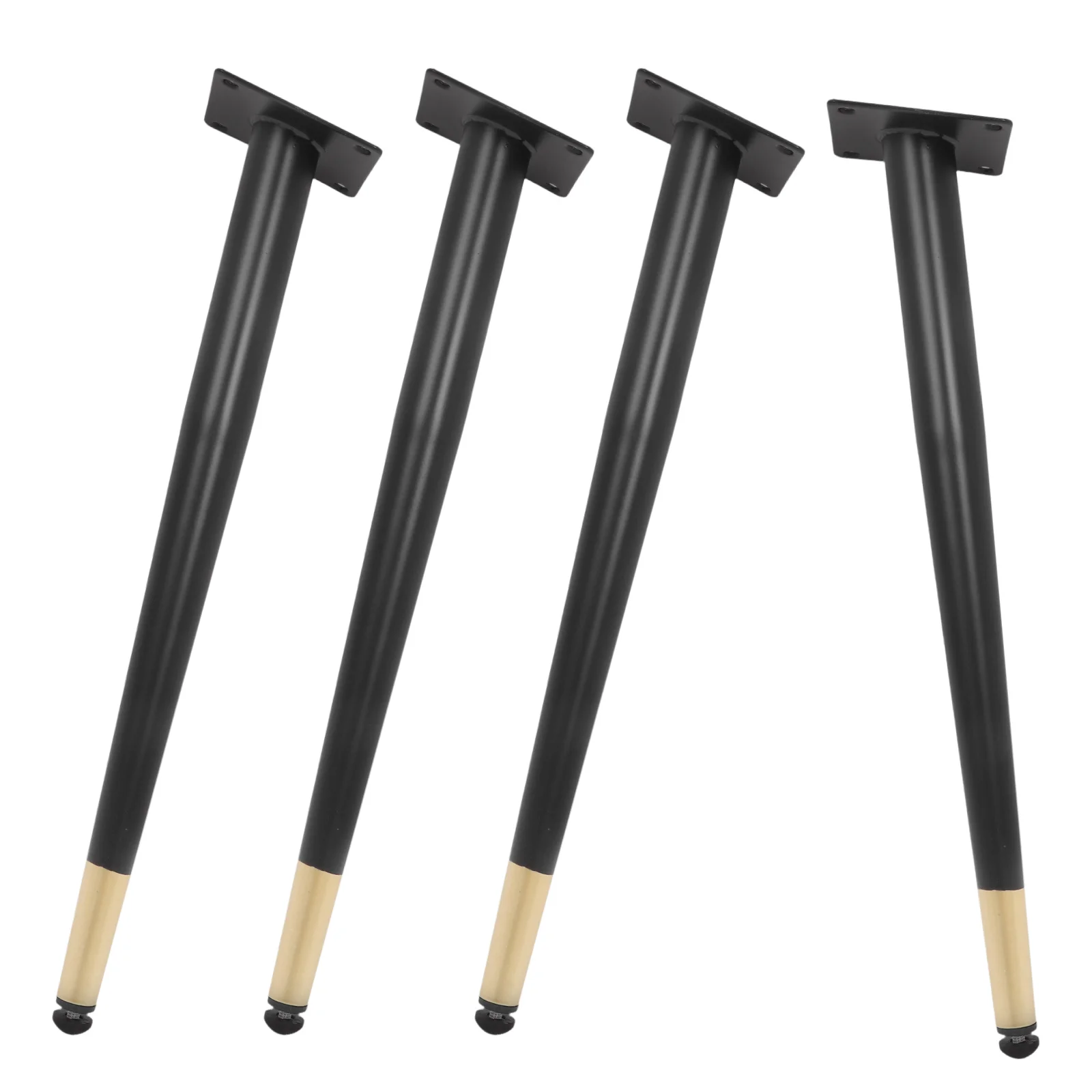 

4 Pcs Furniture Cabinet Feet Support Legs Desk Table European American Style Closet Long Conical Metal Sturdy Reliable